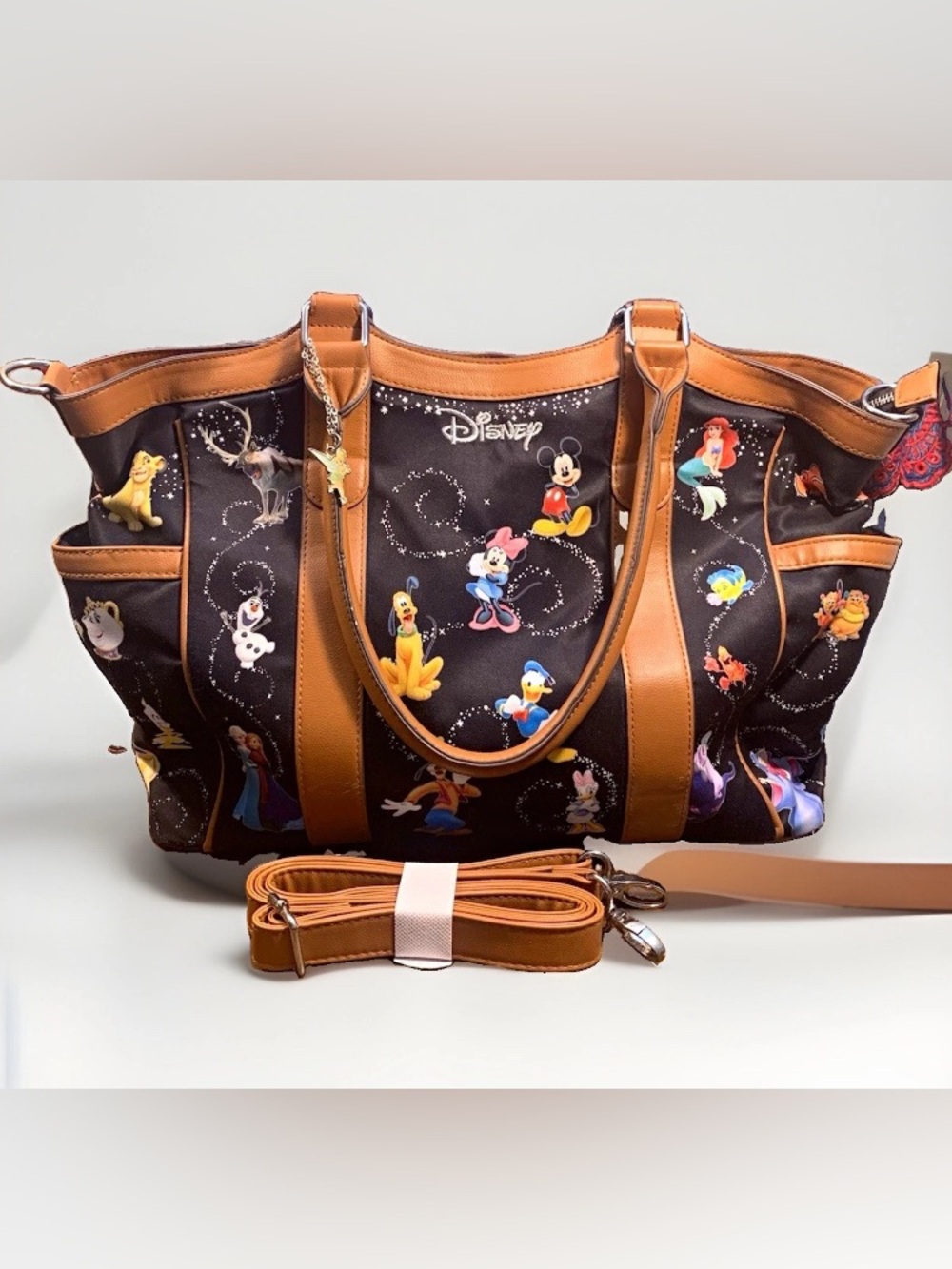Bradford Exchange Disney Carry The Magic Tote Bag 01-23435 Tinker Bell Charm